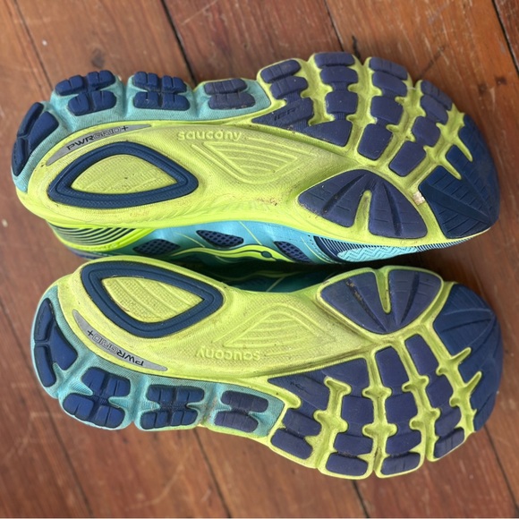 Saucony ISO Series Running Shoes Women's Size 7.5 blue green S10269-1 - Picture 3 of 3